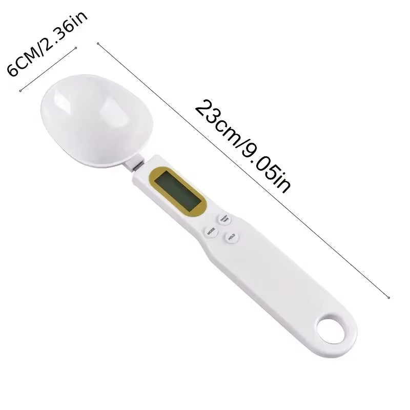 Digital Kitchen Scale Mini Spoon Scale LCD Electronic Food Scale 0.1-500G Weight Measuring Kitchen Tool for Milk Coffee Baking