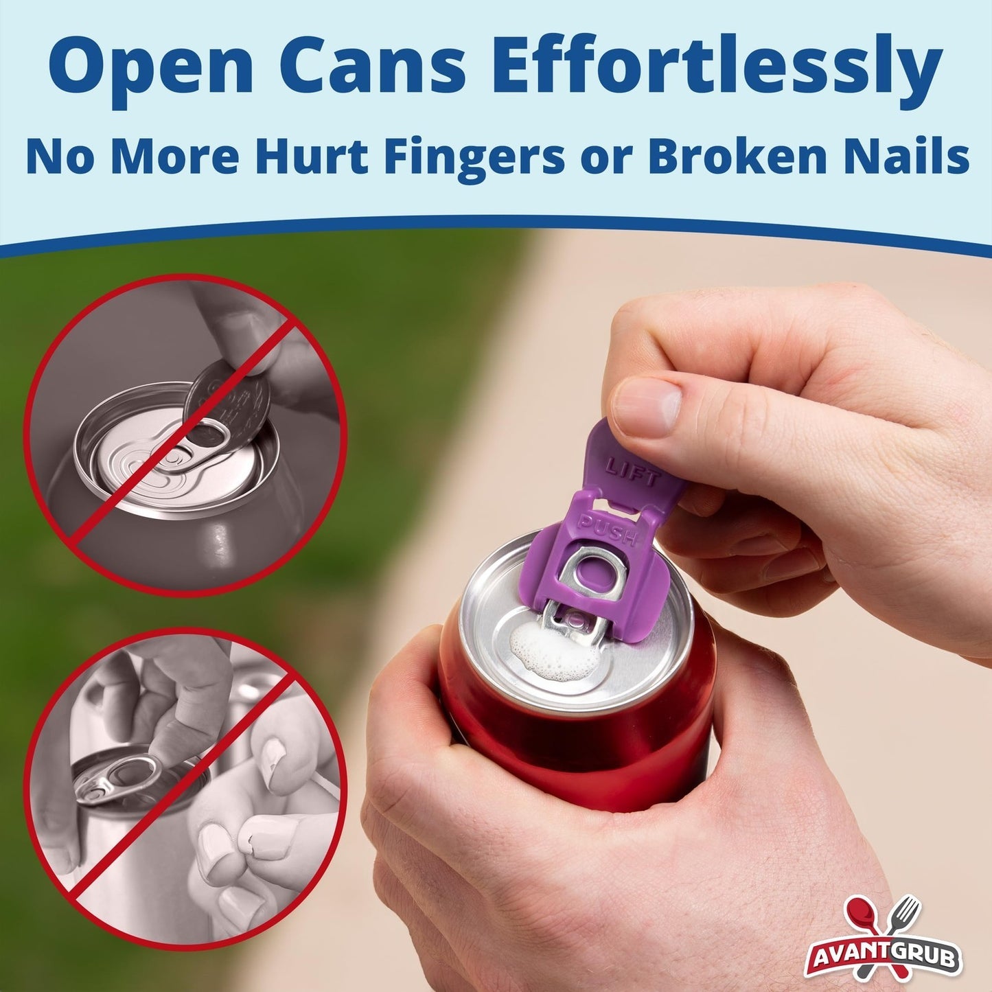 6/12Pcs Complete Cover Easy Tab Opener, Drink Can Protector for Soda USA