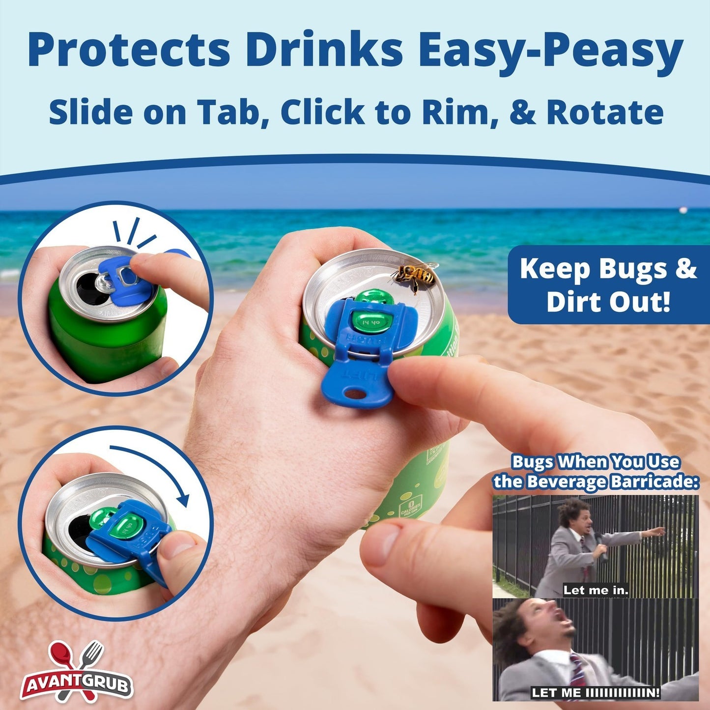 6/12Pcs Complete Cover Easy Tab Opener, Drink Can Protector for Soda USA