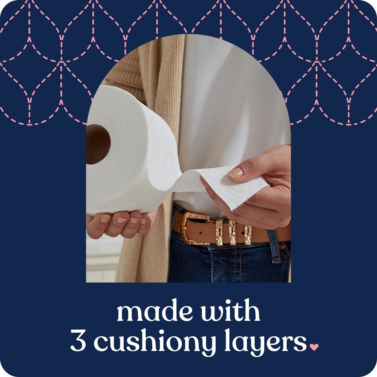 Ultra Plush 3-Ply Toilet Paper, Sweet Lilac & Vanilla Scented Tube, 12 Mega Rolls